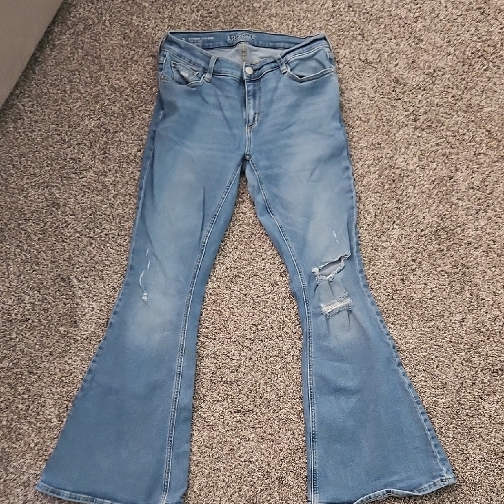 Arizona Jean Company Light Blue Flare Jeans